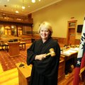 FILE — Judge Mary Ann Gunn in her newly renovated courtroom in Fayetteville in September of 2010. Fo...