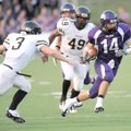 Fayetteville senior receiver Troy Underwood heads upfield as Jonesboro senior defensive back Jacob N...