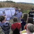 Dave Longer, University of Arkansas professor, gives a presentation Wednesday on sustainable nitroge...