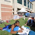 WAITING GAME - Michael Tate, a junior mechanical engineering student at the University of Arkansas, ...