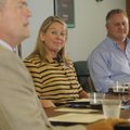 Jeff Dickey, right, and Rhonda Adams, both candidates for Ward 4 Position 1 on Fayetteville City Cou...