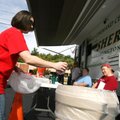 Cyndi Maddox of Fayetteville drops off pet medications and expired allergy medication samples Saturd...