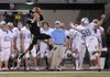 Bentonville wide receiver Drew Edwards catches a deep pass along the sidelines Friday against Fort Smith Southside in Tiger Stadium in Bentonville.