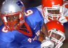 Little Rock Parkview’s Jaibri Rigsby (6) eludes a tackle by Jacksonville’s Kenneth Cummings and David Johnson during the third quarter of the Patriots’ 28-14 loss to the Red Devils on Friday.

