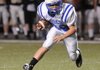 Rogers High’s Brandon Workman runs for a touchdown Oct. 14 against Bentonville Black in Tiger Stadium in Bentonville.