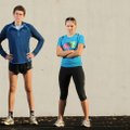 Fayetteville junior Aidan Swain, left, and senior Kate Bucknam lead the Bulldogs into Saturday’s cro...