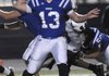  Rogers High School’s Nick Wary passes the ball Friday while hosting Springdale High.
