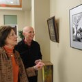 NorthWest Arkansas Community College faculty members Dr. Anita Jones and Dr. Steve Cooper look at a ...