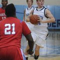 Springdale Har-Ber’s Jason Holmstrom looks to pass the ball Tuesday against Little Rock Parkview in ...