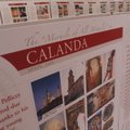 Exhibit panels give information about eucharistic miracles around the world recognized by the Cathol...