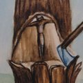 A crucifix is said to have grown inside a tree years after a communion host was discarded on the tre...