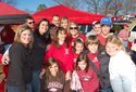Hog fans tailgate at War Memorial Stadium