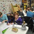 Clear Spring students Dax Wood (left) and Samantha Lyles study with other students Wednesday afterno...