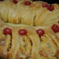 Amy Giezentanner showed students how to make this Swedish Tea Ring during a holiday baking class Nov...