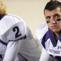 Fayetteville senior quarterback Brandon Allen reacts to a fourth-quarter Bentonville touchdown durin...