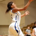  Bryant Lady Hornets Kiara Moore guard goes for a second period lay up shot against the Huntsville L...