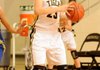 Bentonville forward Whitney Sandmann starts a drive downcourt against Harrison on Dec. 7 in Tiger Arena in Bentonville.
