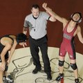 Springdale’s Jonathan Chan celebrates his victory over Little Rock Central’s Lerie Mendillo after a ...