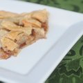 Classic Apple Pie with apples, a little bit of sugar and maple syrup.
