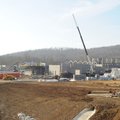 Progress continues Thursday on construction of Happy Hollow Elementary School on Crossover Road in F...