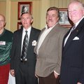Kelly Hill, from left, and Eureka Springs Historical Museum board members Chuck Welch, Butch Berry a...
