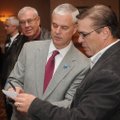 Steve Womack, Rogers Mayor and 3rd District Rep.-elect exchanges personal correspondence Friday with...