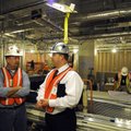 George McFerron, right, director of facility services for Mercy Medical Center, and John Bauer, proj...