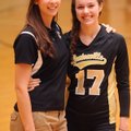 Bentonville volleyball coach Michelle Coens, left, and setter/hitter Rebecca Brown have been named t...