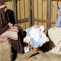Church members at the First United Methodist Church in Bentonville reenact the nativity as a gift to...