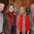 Kevin and Ruth Trainor, from left, join Gen and Frank Broyles at the Dec. 13 holiday art show to ben...