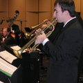 The Fayetteville Jazz Collective performs a jazz version of music from “The Nutcracker” during the A...