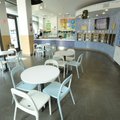 The 3 Spoons Yogurt location in the Garland Center on the University of Arkansas campus features a s...