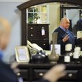 Sam’s Furniture pitchman Johnny Ross works on shooting a commercial at the Springdale location Dec. ...