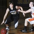 Bentonville’s Mason Snow drives to the hoop during the Neosho Holiday Classic Thursday in Neosho, Mo...