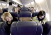Judy Blazek (foreground left) and Caley Gregg (right) were among only 51 passengers who boarded Southwest Airlines Flight 907 from Love Field in Dallas to San Antonio earlier this month.

