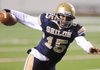 Shiloh Christian quarterback Kiehl Frazier carries the ball into the end zone against Pulaski Academy in the second half of the Class 4A State Championship Game on Dec. 10 in War Memorial Stadium in Little Rock.