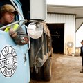 Tommy Wallace (from left), Bill Pifer and Braden Clark check the operation of equipment Tuesday at t...