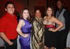Edgar Barrales, from left, Jackie Sandoval, Barbara Loftin, Dania Herrera and Terrance Boyd enjoy the Crimson and Cream Couture.