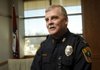 Ron Largent talks on Tuesday about his plans as interim chief of the Rogers Police Department in Rogers. Largent was appointed interim chief last week after former chief Steve Hamilton resigned at the request of Mayor Greg Hines.