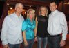 The Big Party supporters David and Rebecca Lucke, from left, of Fayetteville Family Dentistry and Elisabeth and Chris Schach of Ozark Dermatology Clinic enjoy the sponsor recognition pre-party event at Teatro Scarpino.
