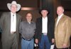 Members of the Rodeo of the Ozarks board of directors, from left, Tom Reed, Fadil Bayyari, John Gladden and Steve Smith, gather at the Denim and Diamonds event benefiting the Rodeo of the Ozarks on March 12. The event was held at Cherokee Casino in West Siloam Springs, Okla.
