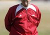  Arkansas Democrat-Gazette/JASON IVESTER 03-31-09
UA football Spring practice
assistant coach John L. Smith
