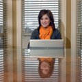 Freelance writer and editor Lela Davidson likes to spend time in her office with her laptop.