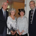 Elizabeth Richardson Center Executive Director John Buck, from right, the Rev. Jan Butin, Janet Bake...