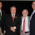 Sen. John Boozman, right, and Boy Scouts Westark Area Council President Daniel Shewmaker, from left,...