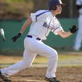 Fayetteville senior Jacob Pinter watches the ball after hitting a three-run home run in the sixth in...