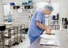 Tony Vertino double-checks supplies before shipping them from Cantrell Drug Co. in Little Rock, which provides them to Arkansas and out-of-state hospitals.