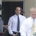Randall Greenway is escorted from court Thursday in Bentonville after pleading guilty to first-degre...