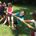 Fourth-graders from Cooper Elementary School play tug-of-war Tuesday at Blowing Springs Park in Bell...