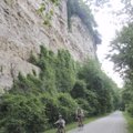 Bluffs along the Katy Trail between Rocheport, Mo., and Hartsburg, Mo., greet riders.